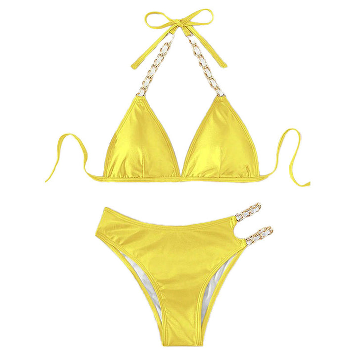 Damen Triangel-Bikini mit eleganten Kettenakzenten und farbwechselndem Effekt Echo Archiv
