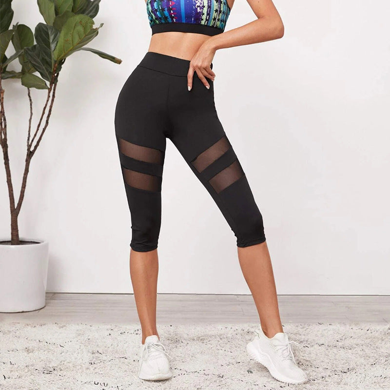Damen Fitness-Leggings mit innovativen Mesh-Einsätzen Echoarchiv