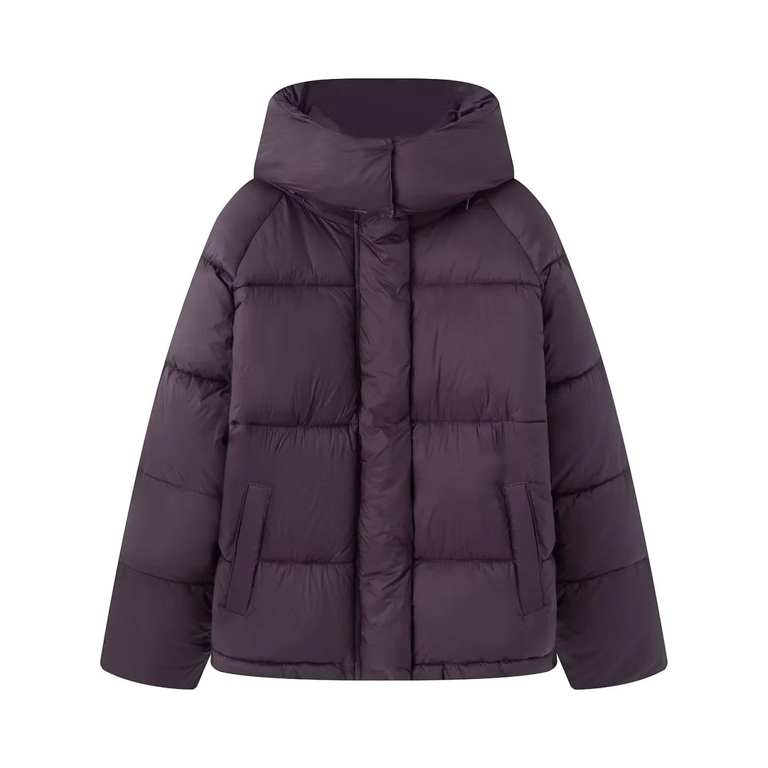 Damen nan kastige Steppjacke mit voluminöser Kapuze, leichter Thermofütterung und Eingrifftaschen Echo Archiv