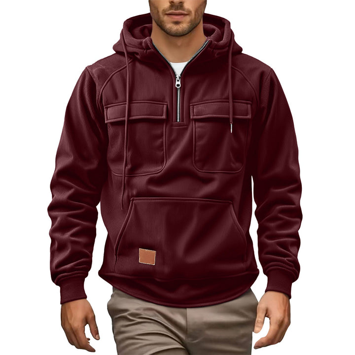 Herren Fleece-Hoodie mit praktischen Taschen Echoarchiv