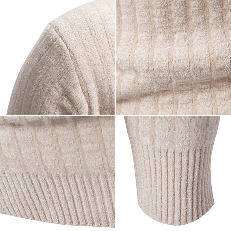 Herren Feinstrickpullover mit strukturiertem Design Echoarchiv