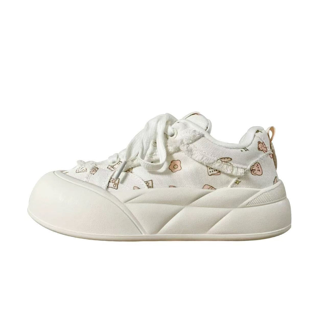 Damen Sportliche Freizeitsneaker mit einzigartigen Tiermotiven und praktischen Schnürdetails Echo Archiv
