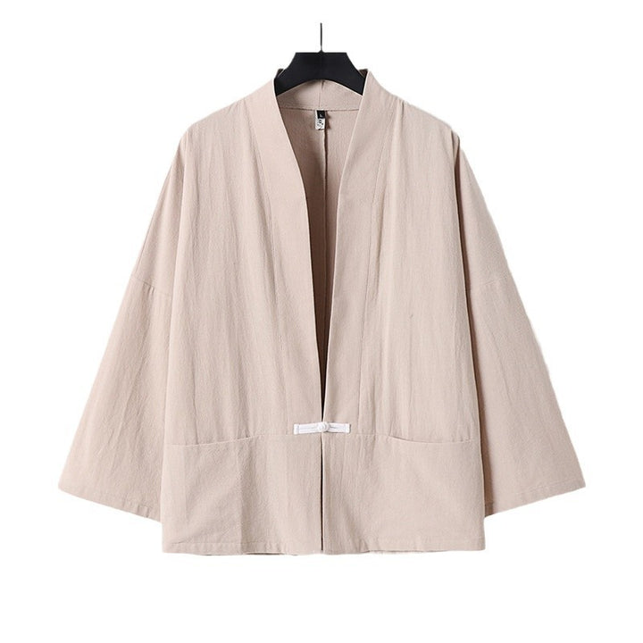 Damen Leichte Kimono-Jacke aus Baumwollmix mit lockerer Passform Echoarchiv
