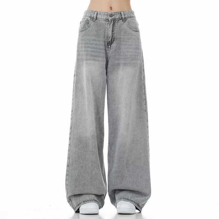Damen Weitgeschnittene Jeans mit hohen Taillenbund Echo Archiv