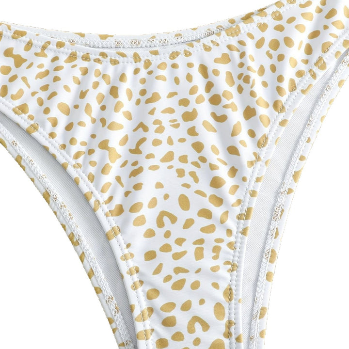 Damen Bikini-Set mit modischem Animal-Print und eleganten Verzierungen Echo Archiv
