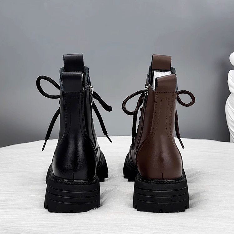 Damen Modische Ankle Boots mit Strapazierfähiger Sohle Echo Archiv