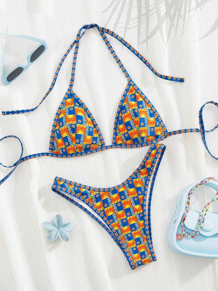 Damen Triangel-Bikini mit aufregendem Streifen-Design Echo Archiv