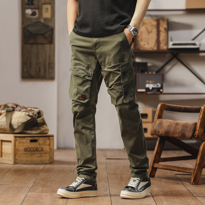 Herren robuste Cargo-Hose mit elastischem Bund und multifunktionalen Taschen Echoarchiv