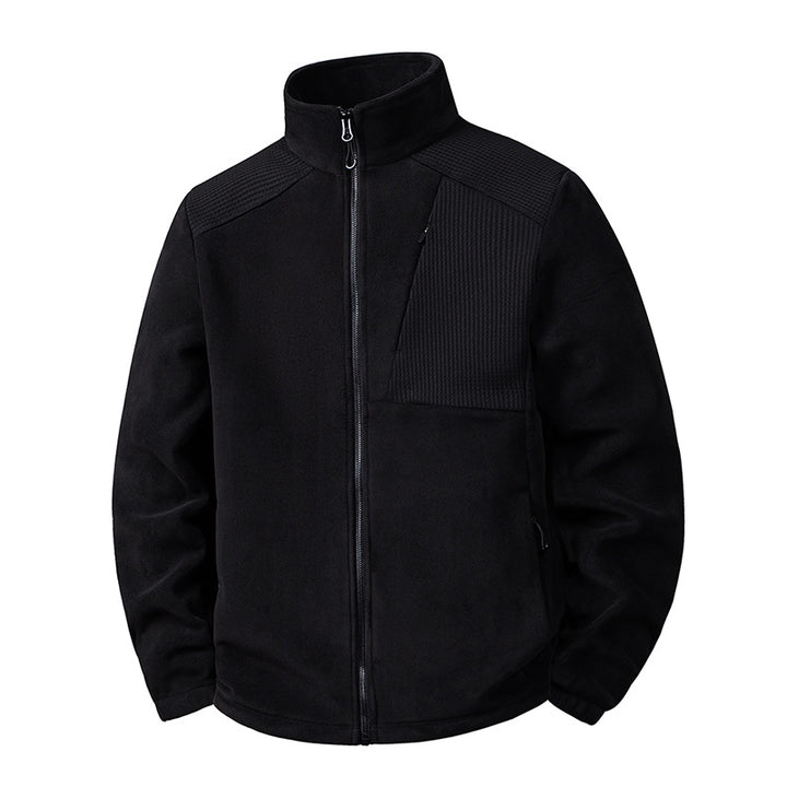 Herren Fleecejacke mit Stehkragen und verstärkten Schulterpaneelen Echo Archiv