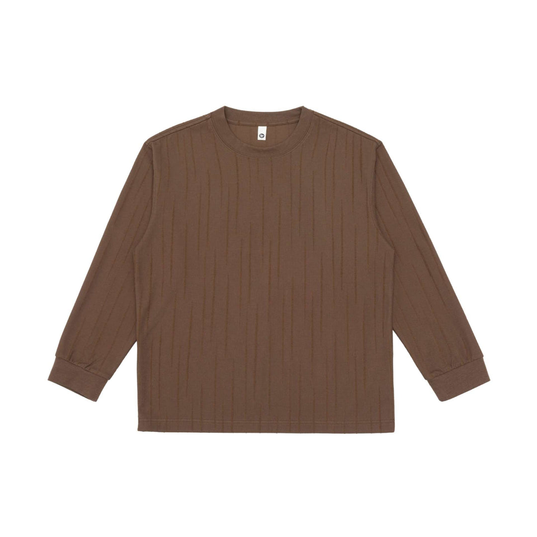 Unisex Premium-Langarmshirt aus Strukturjersey mit verstärktem Rundhals Echoarchiv