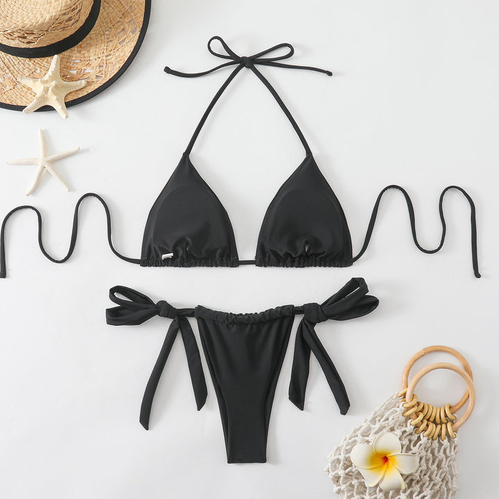 Damen Triangel-Bikini mit modischen Bindebändern Echo Archiv