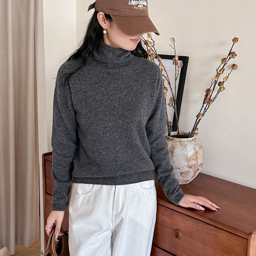 Damen Leichter Kaschmir-Mix Rollkragenpullover mit feinem Soft-Finish und schmaler Silhouette Echoarchiv