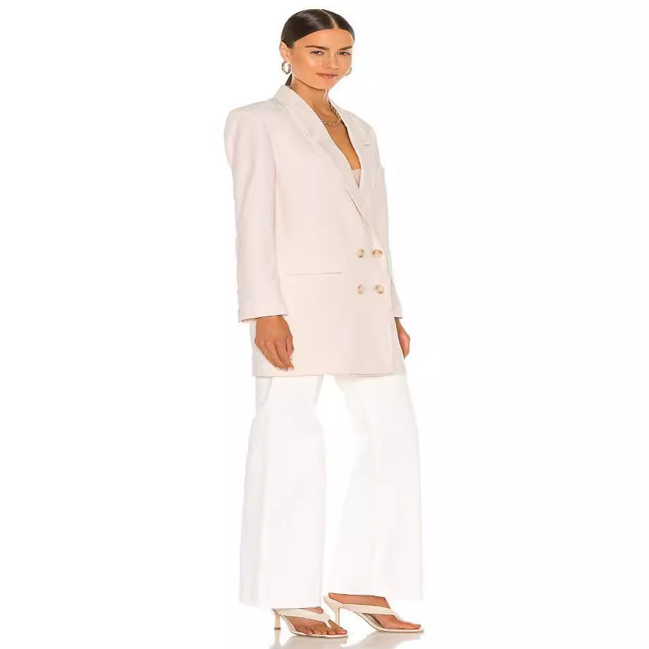 Damen Longline Oversize‑Blazer im Double‑Breasted Tailoring mit verlängertem Schnitt Echoarchiv