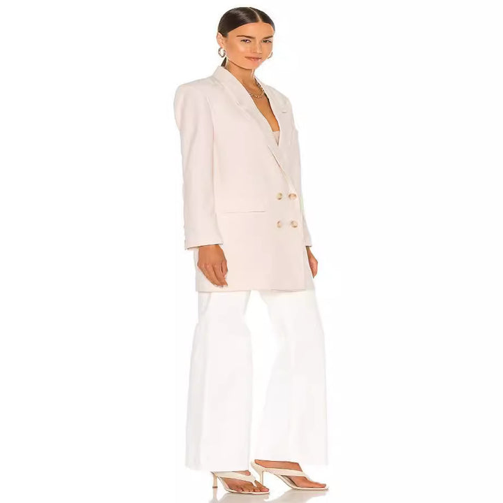 Damen Longline Oversize‑Blazer im Double‑Breasted Tailoring mit verlängertem Schnitt Echoarchiv