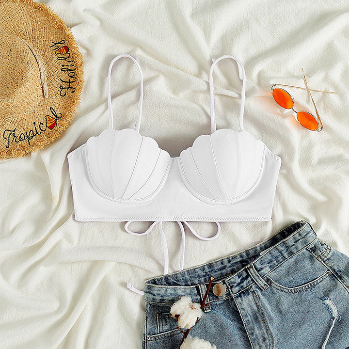Damen Bikini-Oberteil mit muschelförmigem Design und verstellbaren Trägern Echo Archiv