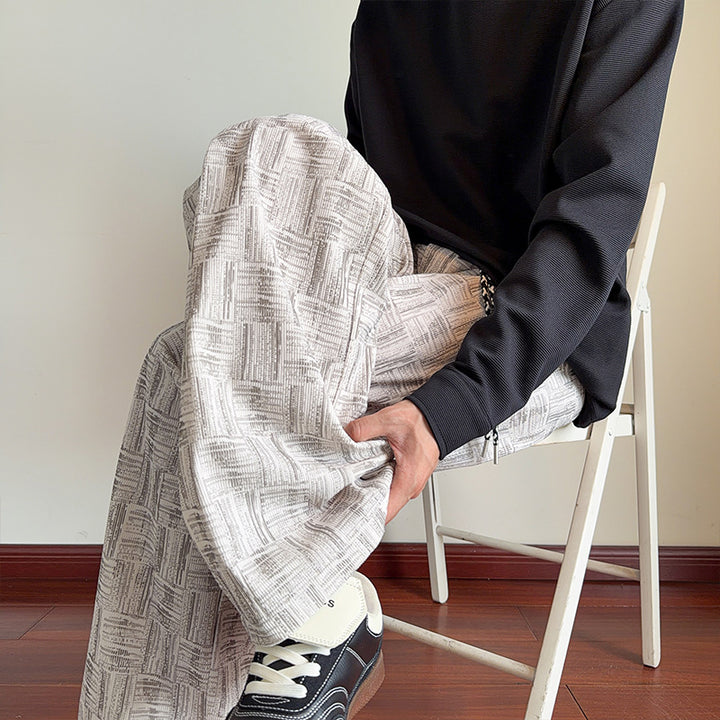 Herren moderne Freizeit-Hosen mit grafischem Muster Echo Archive