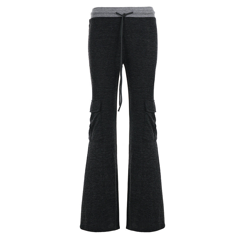 Damen Ausgestellte Cargo-Loungehose mit hohem Bund und Kordelzug Echo Archiv