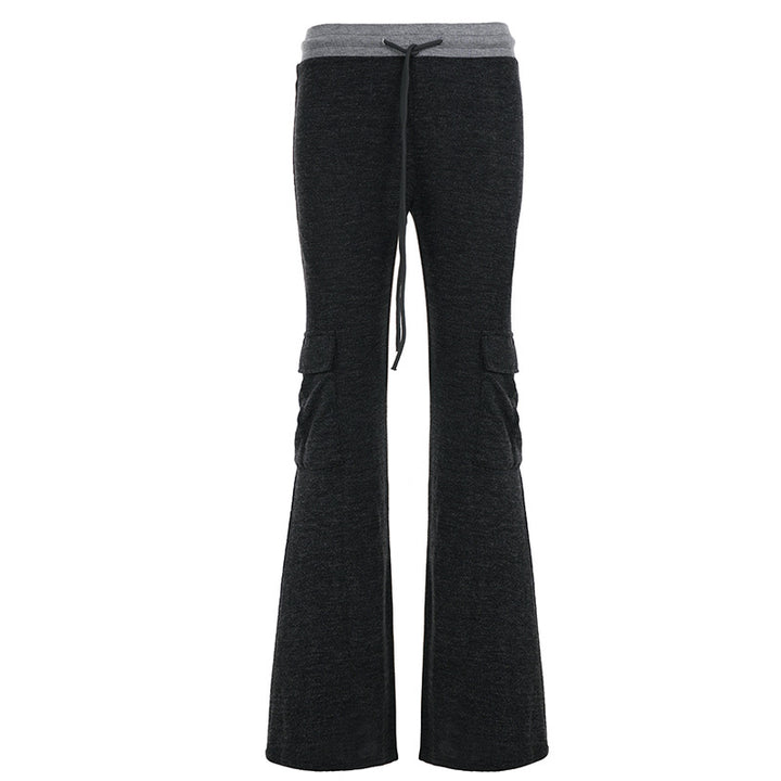Damen Ausgestellte Cargo-Loungehose mit hohem Bund und Kordelzug Echo Archiv