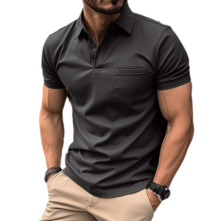 Herren Poloshirt mit modernem Schnitt und praktischer Brusttasche Echoarchiv
