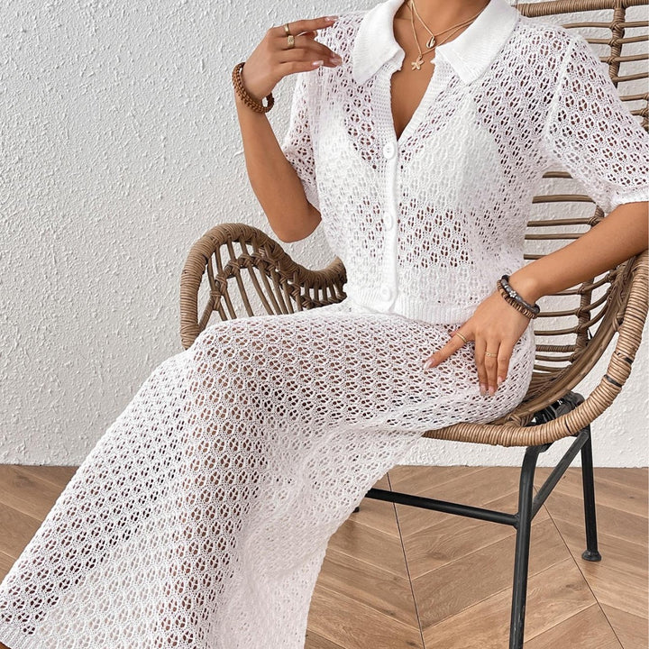 Damen elegantes Häkel-Kimono-Set Echo Archiv