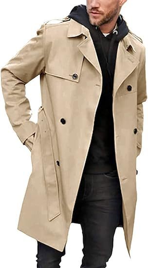 Herren Trenchcoat mit klassischem Stil Echoarchiv