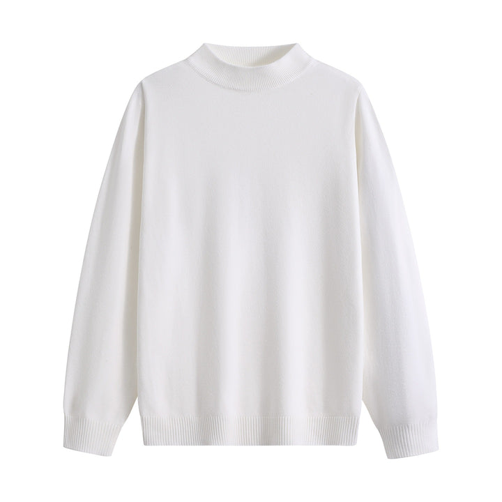 Unisex Oversize Rundhals-Pullover aus schwerer Baumwollmischung mit gerippten Bündchen Echoarchiv