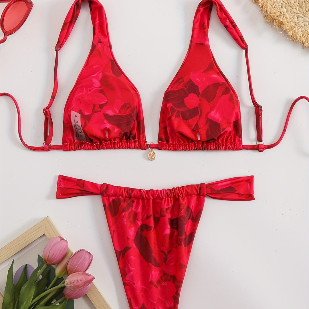Damen Triangel-Bikini mit komfortablen verstellbaren Trägern Echo Archiv