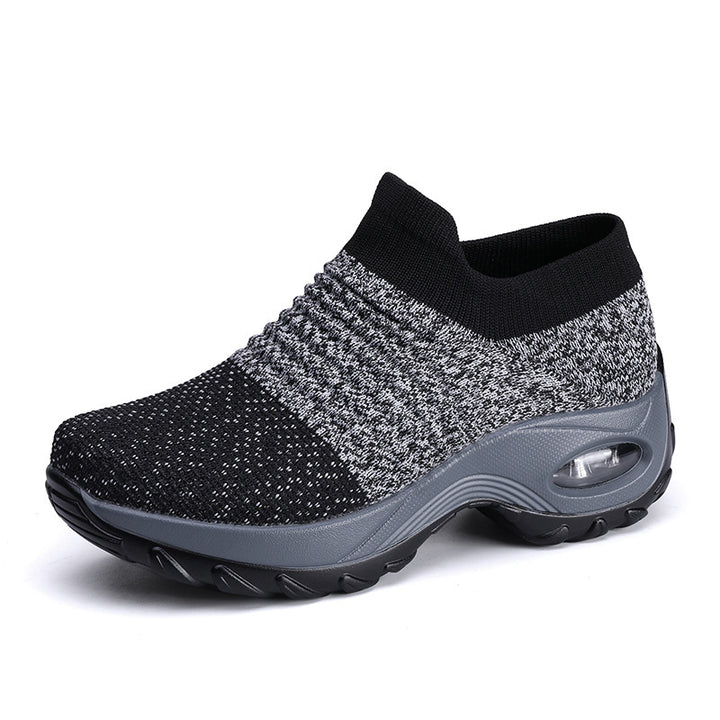 Damen gestrickter Slip-On Sportsneaker mit luftgepolsterter Zwischensohle Echo Archiv