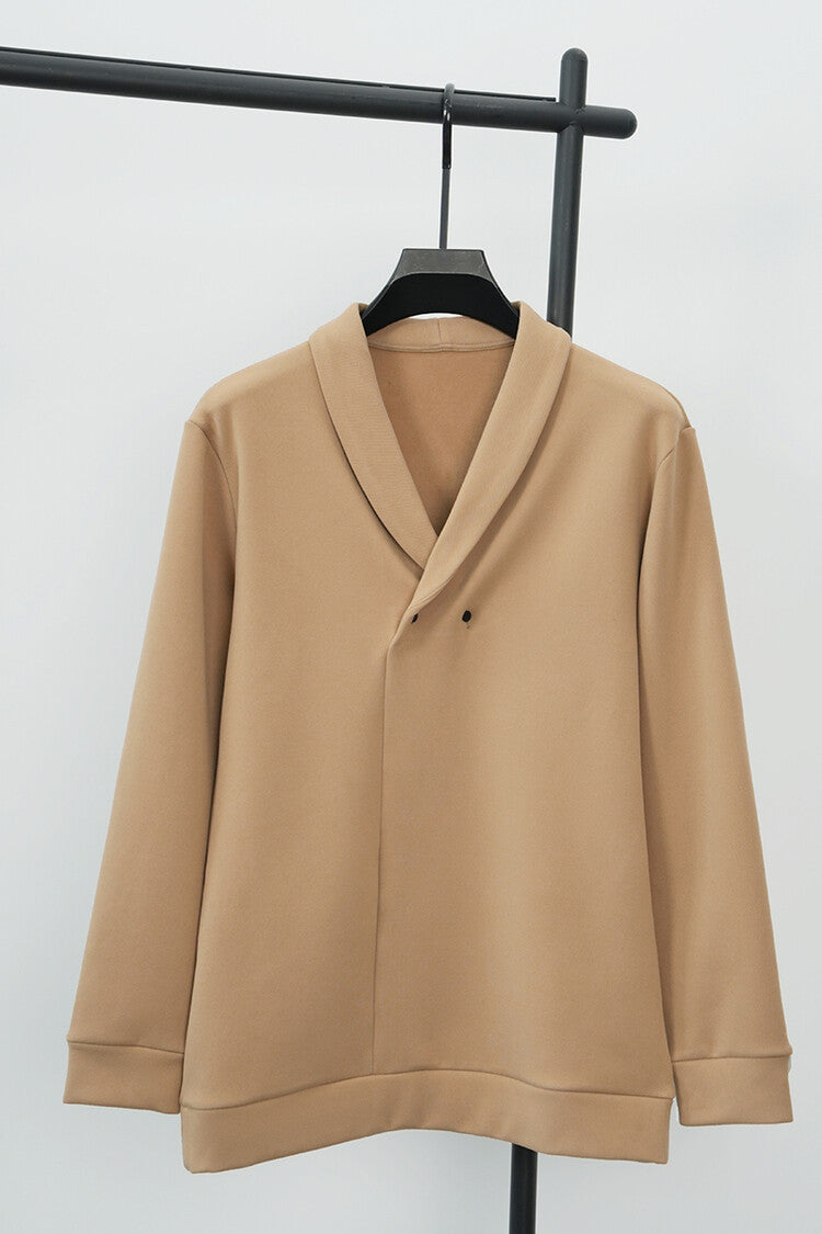 Herren Freizeitjacke mit modernem Schalkragen und praktischen Knöpfen Echoarchiv