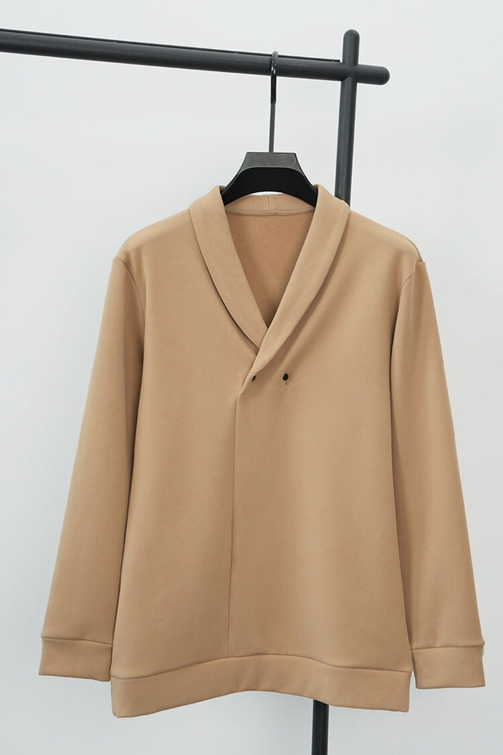 Herren Freizeitjacke mit modernem Schalkragen und praktischen Knöpfen Echoarchiv