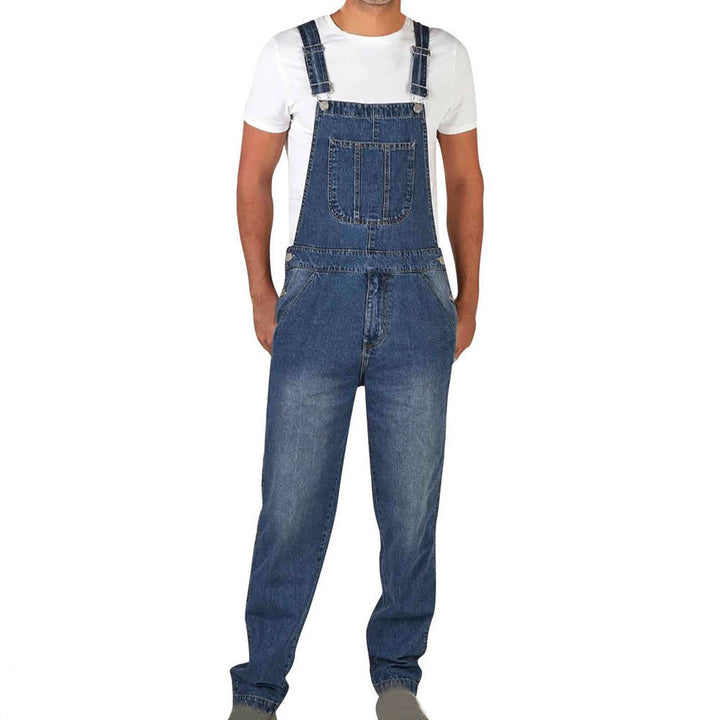 Herren JEchoarchivns Latzhose mit Taschen und verstellbaren Trägern