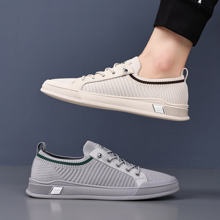 Herren Leichter gestrickter Low-Top-Sneaker mit sockenhaftem Schaft und dämpfender EVA-Sohle Echoarhiv