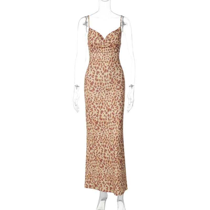 Damen Maxikleid mit elegantem Animalprint Echo Archiv