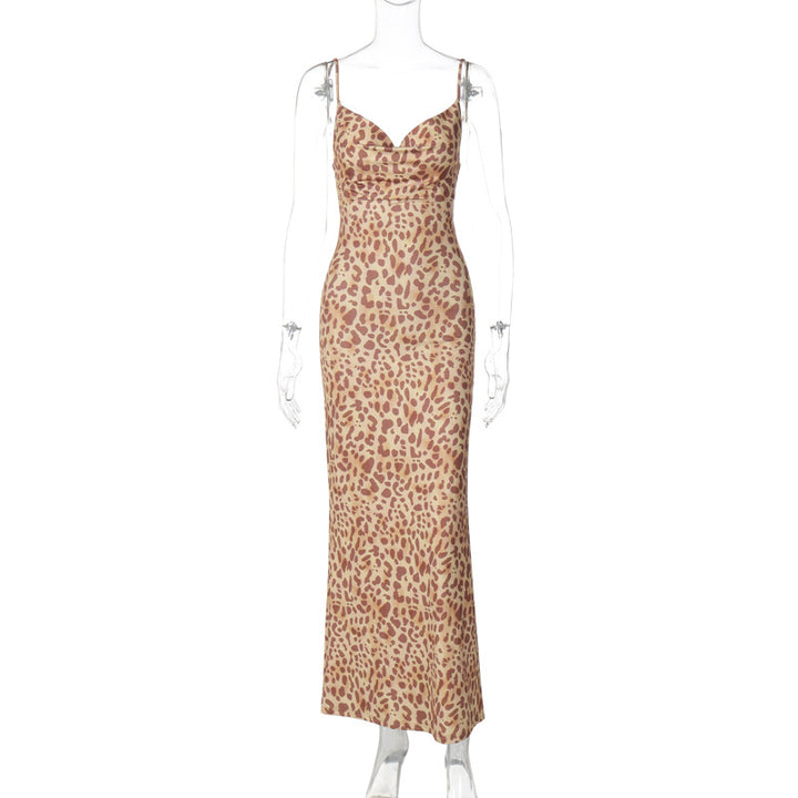 Damen Maxikleid mit elegantem Animalprint Echo Archiv