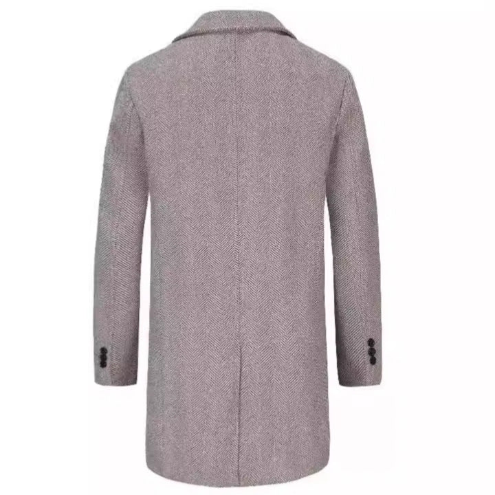 Herren eleganter Woll-Trenchcoat Echoarchiv