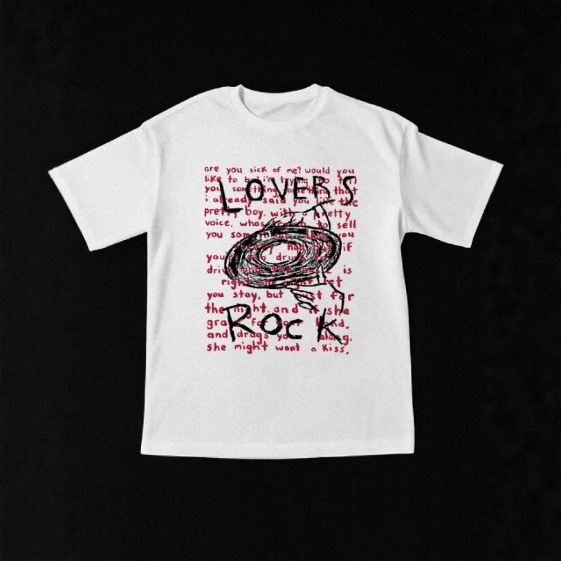 Damen Grafik T-Shirt mit kreativem Schriftzug und lässigem Schnitt Echo Archiv