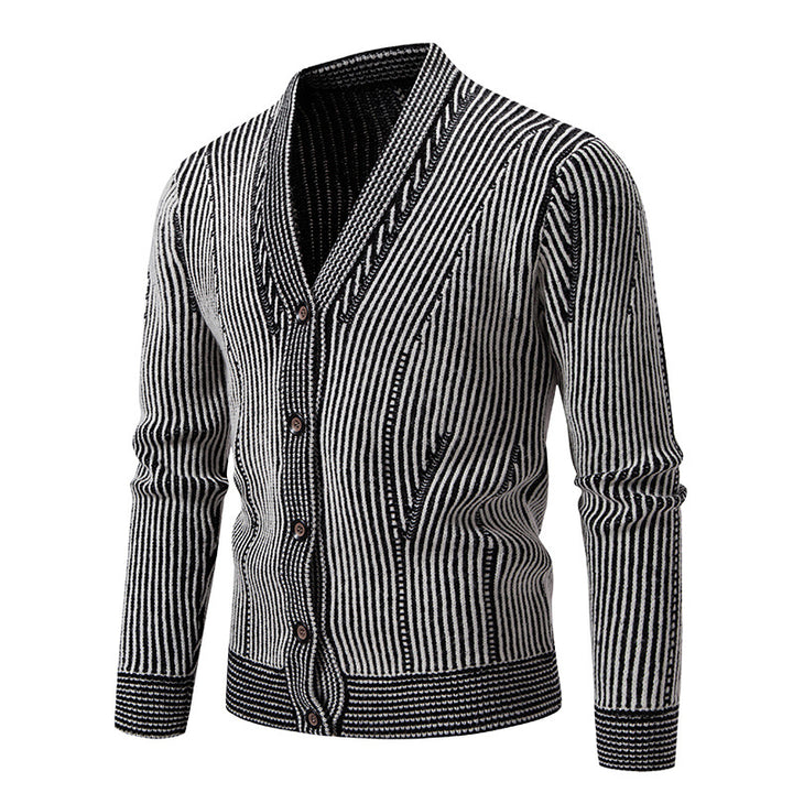 Herren Strickjacke mit strukturiertem Design Echoarchiv