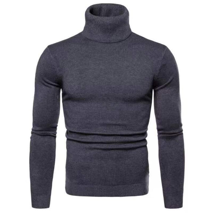 Herren Rollkragenpullover aus feiner Baumwolle mit figurbetontem Schnitt Echoarchiv