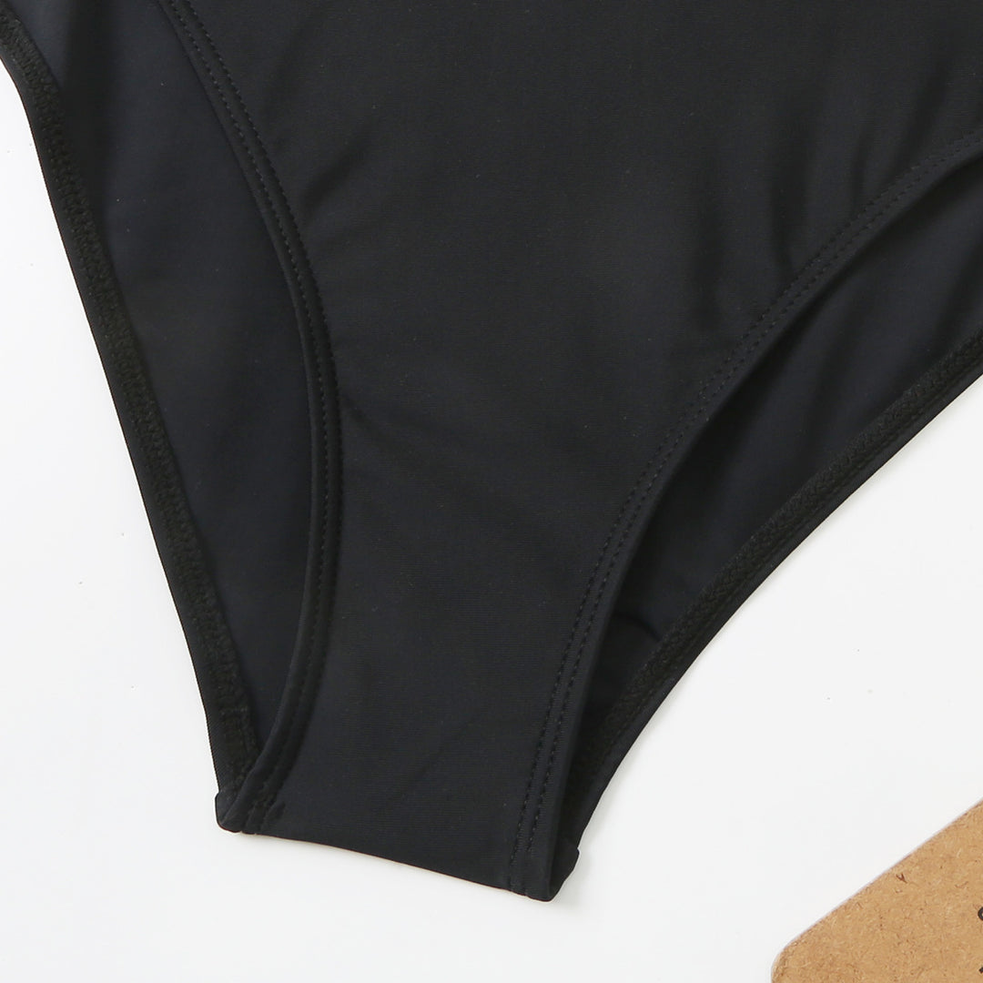 Damen Einteiliger Badeanzug mit stilvollem Punkte-Design und figurformender Raffung Echo Archiv