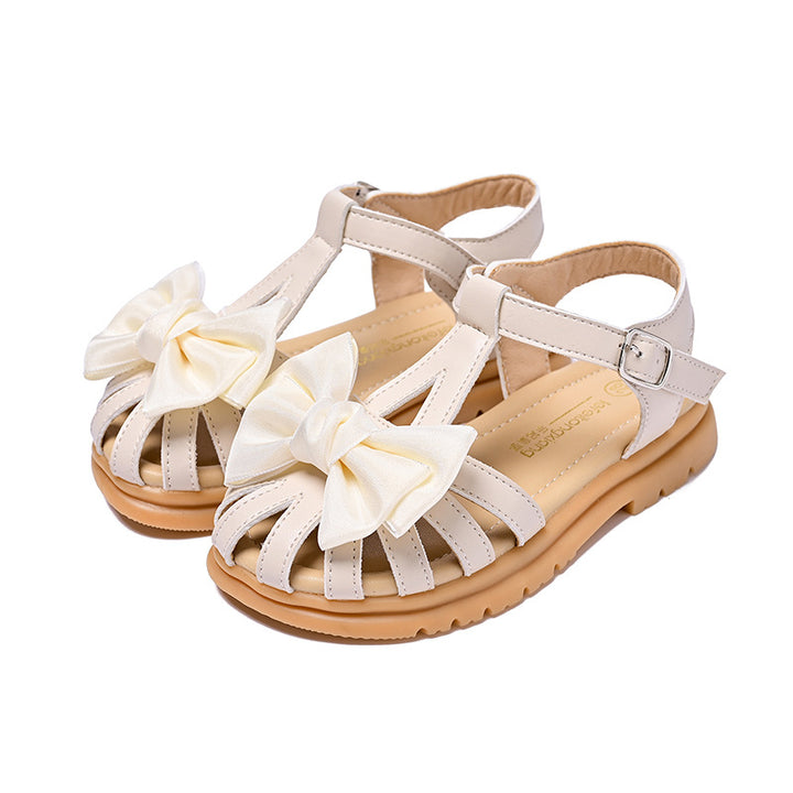 Mädchen Sandalen mit komfortablen Riemchen und großzügiger Schleifenapplikation Echo Archiv