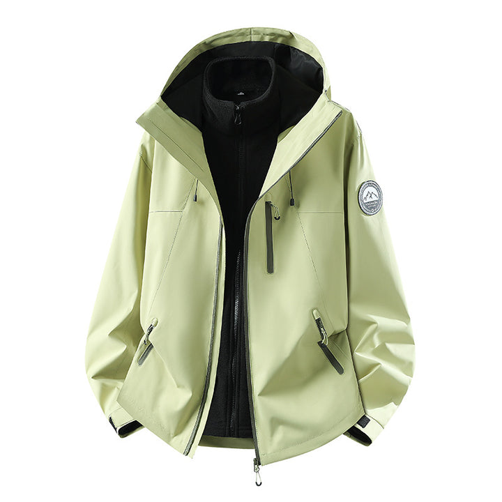Herren dreiteilige Softshell-Outdoorjacke mit abnehmbarem Fleecefutter und Kapuze Echoarchiv