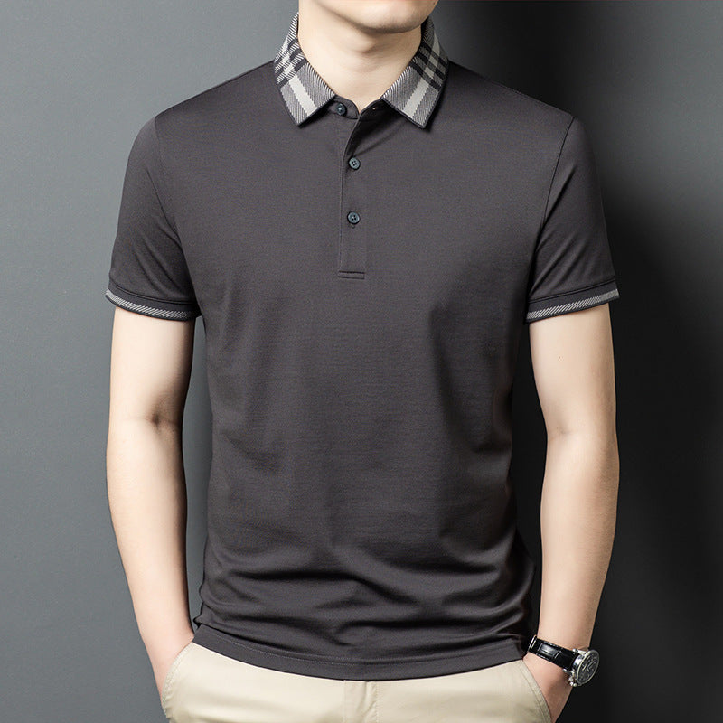Herren Poloshirt mit modernem Kragen und eleganter Struktur Echoarchiv