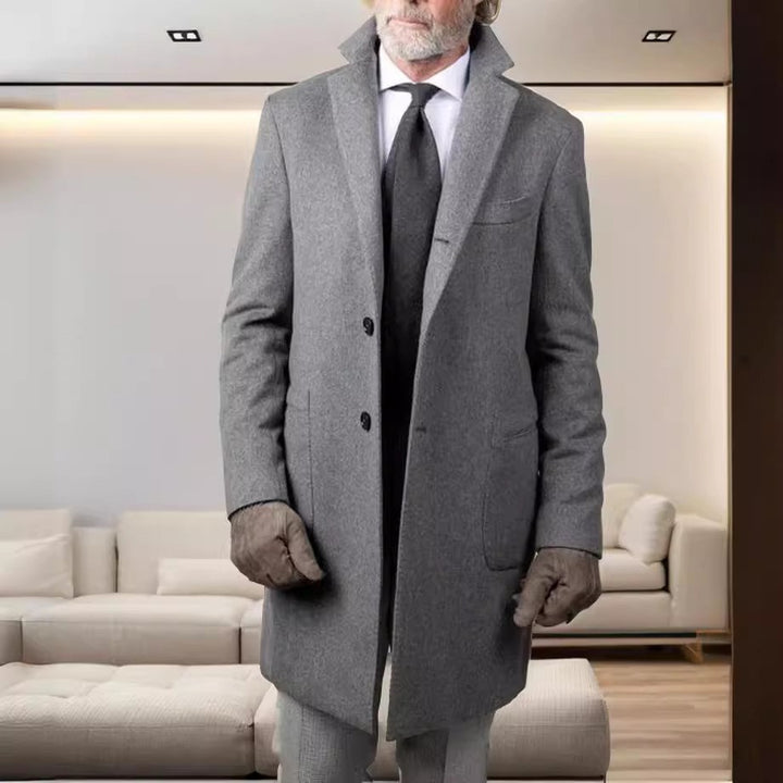 Herren eleganter Langblazer im modernen Schnitt Echoarchiv