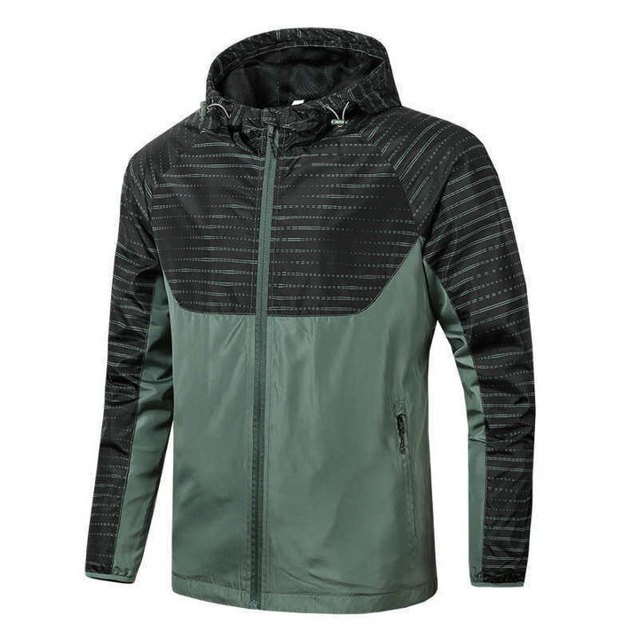 Herren Wasserabweisende Sportjacke mit Kapuze Echo Archiv