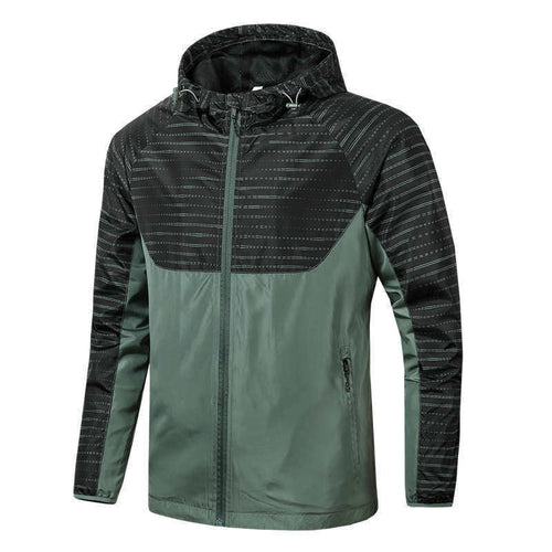 Herren Wasserabweisende Sportjacke mit Kapuze Echo Archiv