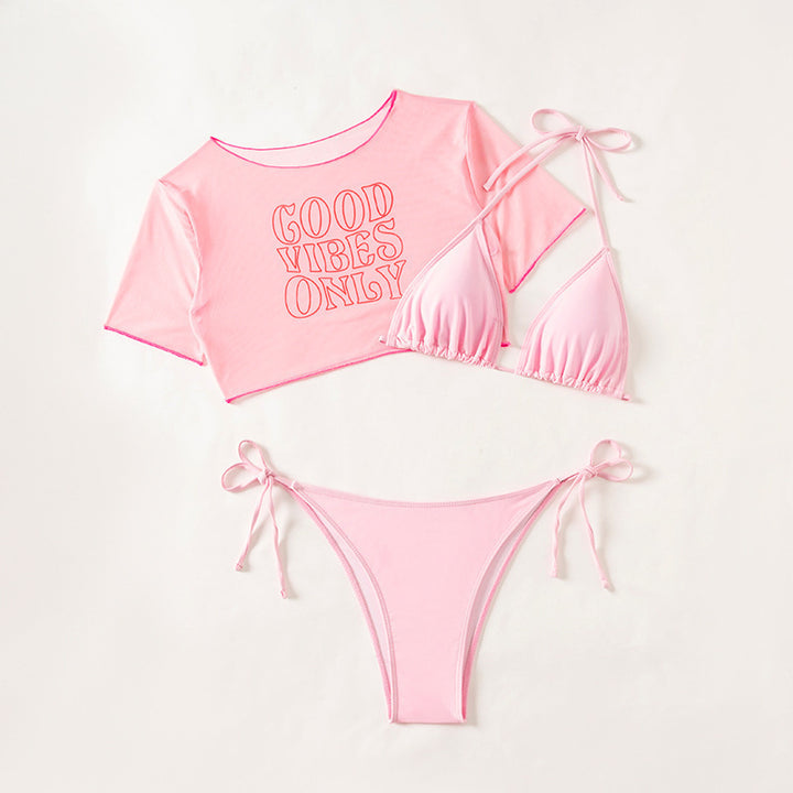 Damen Bikiniset mit lässigem Crop-Top Echo Archiv