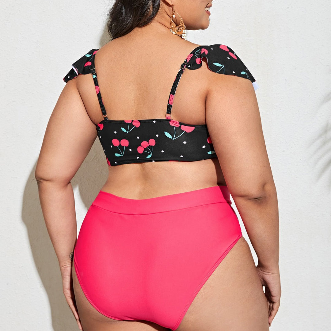 Damen Tankini-Set mit voluminösen Rüschendetails und hochwertigem Schnitt Echo Archiv