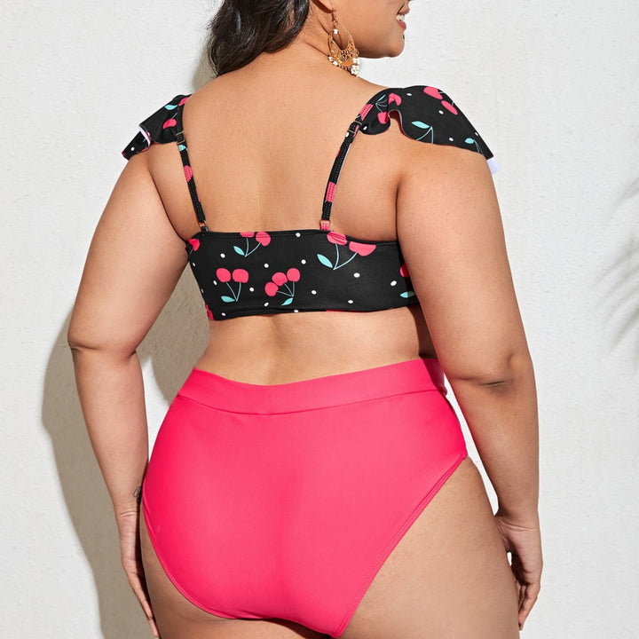 Damen Tankini-Set mit voluminösen Rüschendetails und hochwertigem Schnitt Echo Archiv