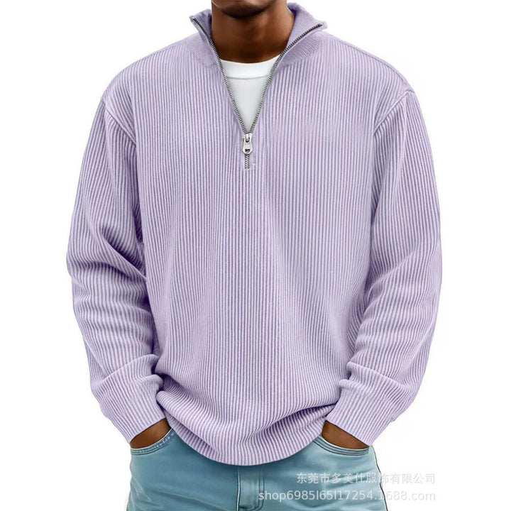 Herren Modischer Sweatpullover mit Reißverschluss Echoarchiv