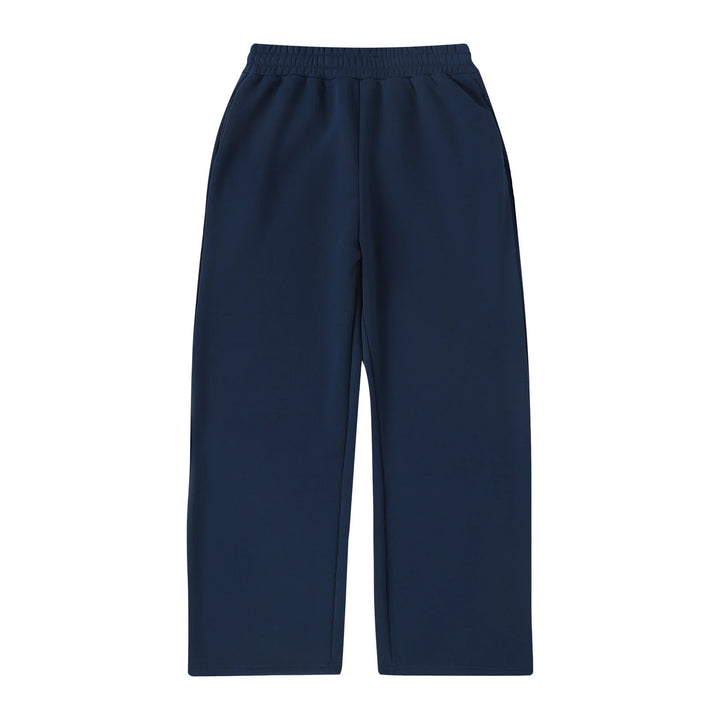 Damen weite Cropped-Loungehose mit elastischem Bund und seitlichen Eingrifftaschen – Avélisse